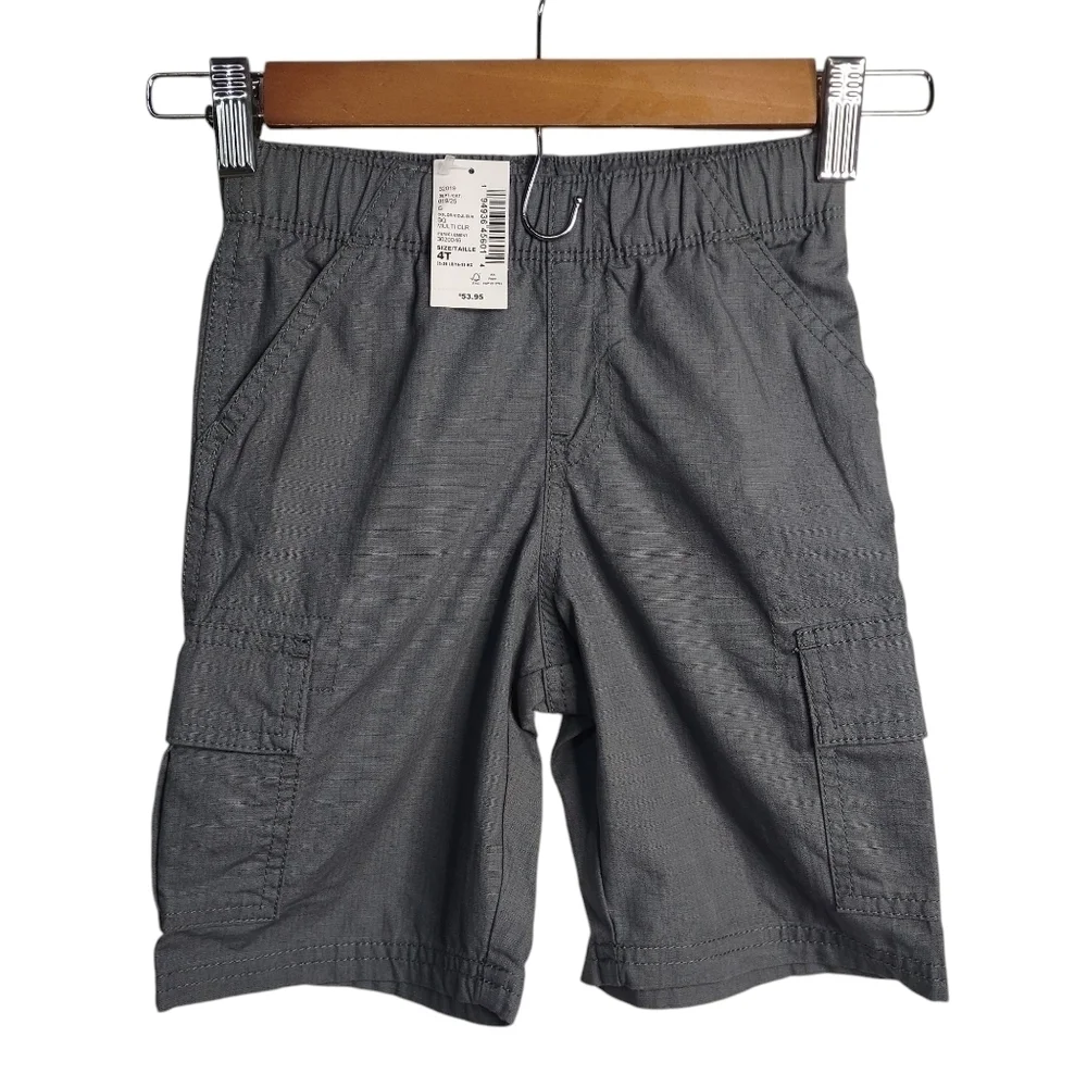 The Children's Place Boy's Gray Pull On Shorts Size 4T NWT
